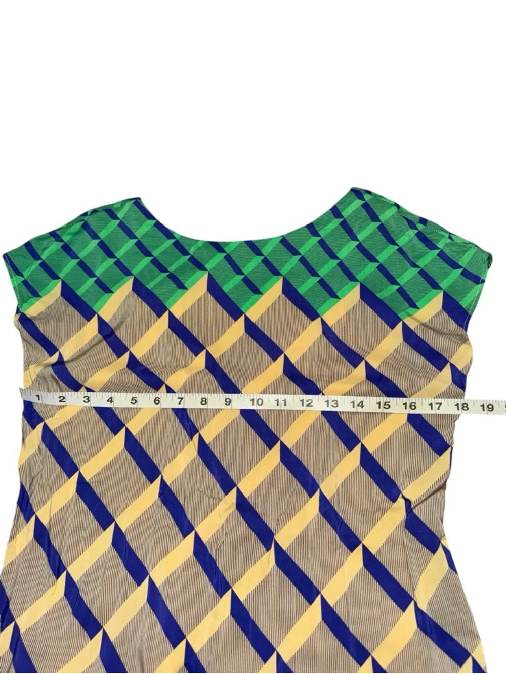 Women’s MNG Collection Colorblock Geometric Tie-Waist Dress - 6
